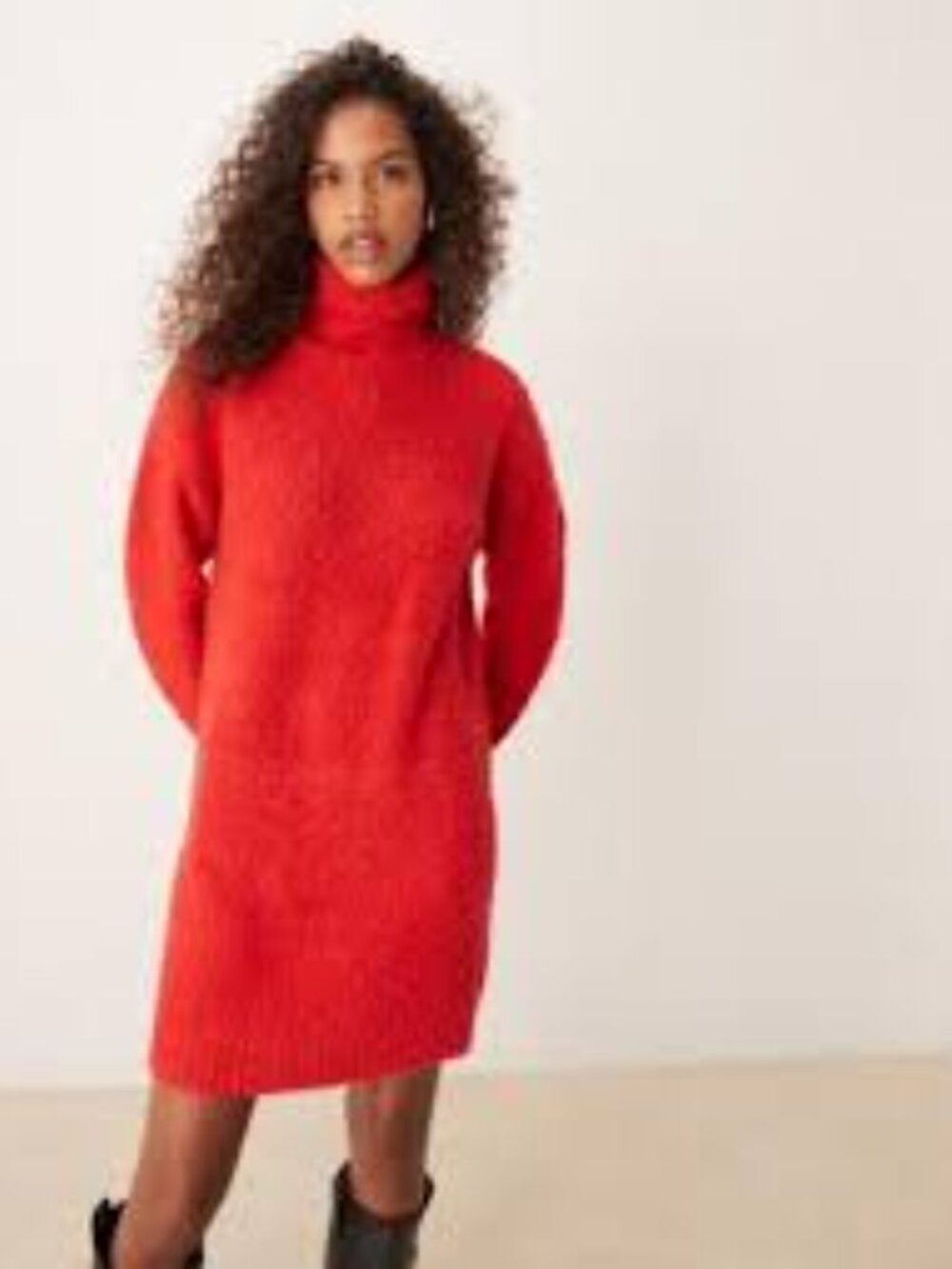 Daily Practice by Anthropologie Orange Sweater Dress Large